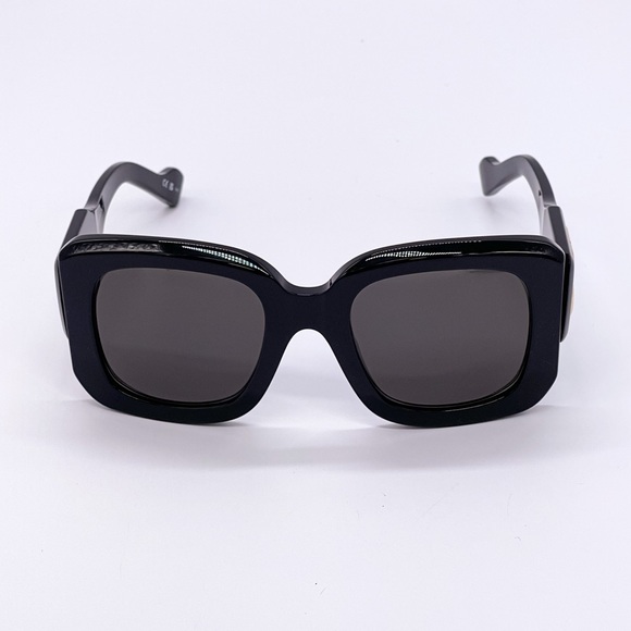 NEW BALENCIAGA WOMEN OVERSIZED BLACK SUNGLASSES BB0069S - Picture 4 of 12